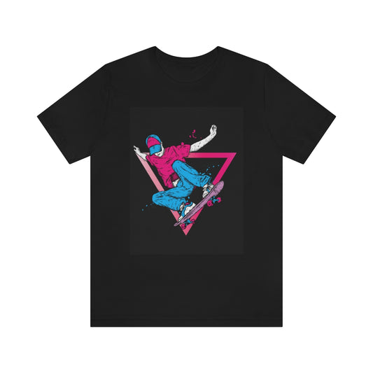 Unisex Jersey Short Sleeve Tee "Skateboarding"