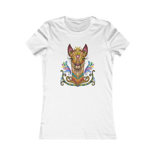 Women's Favorite Tee "Colorful llama ornament"