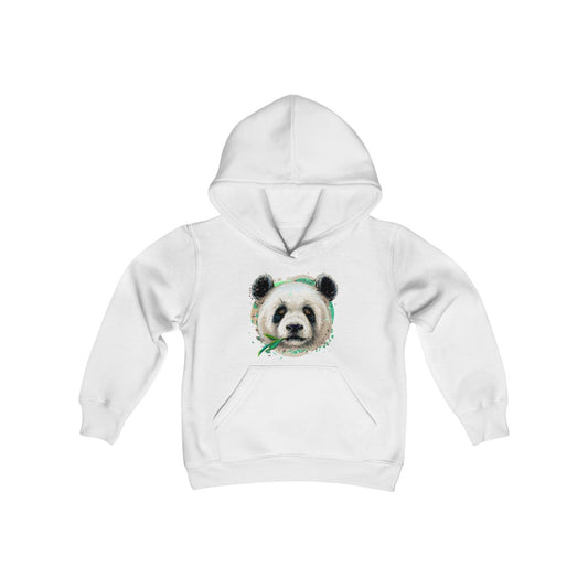 Youth Heavy Blend Hooded Sweatshirt "Colorful panda"