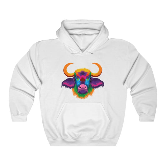 Unisex Heavy Blend™ Hooded Sweatshirt "Abstract colorful bison"