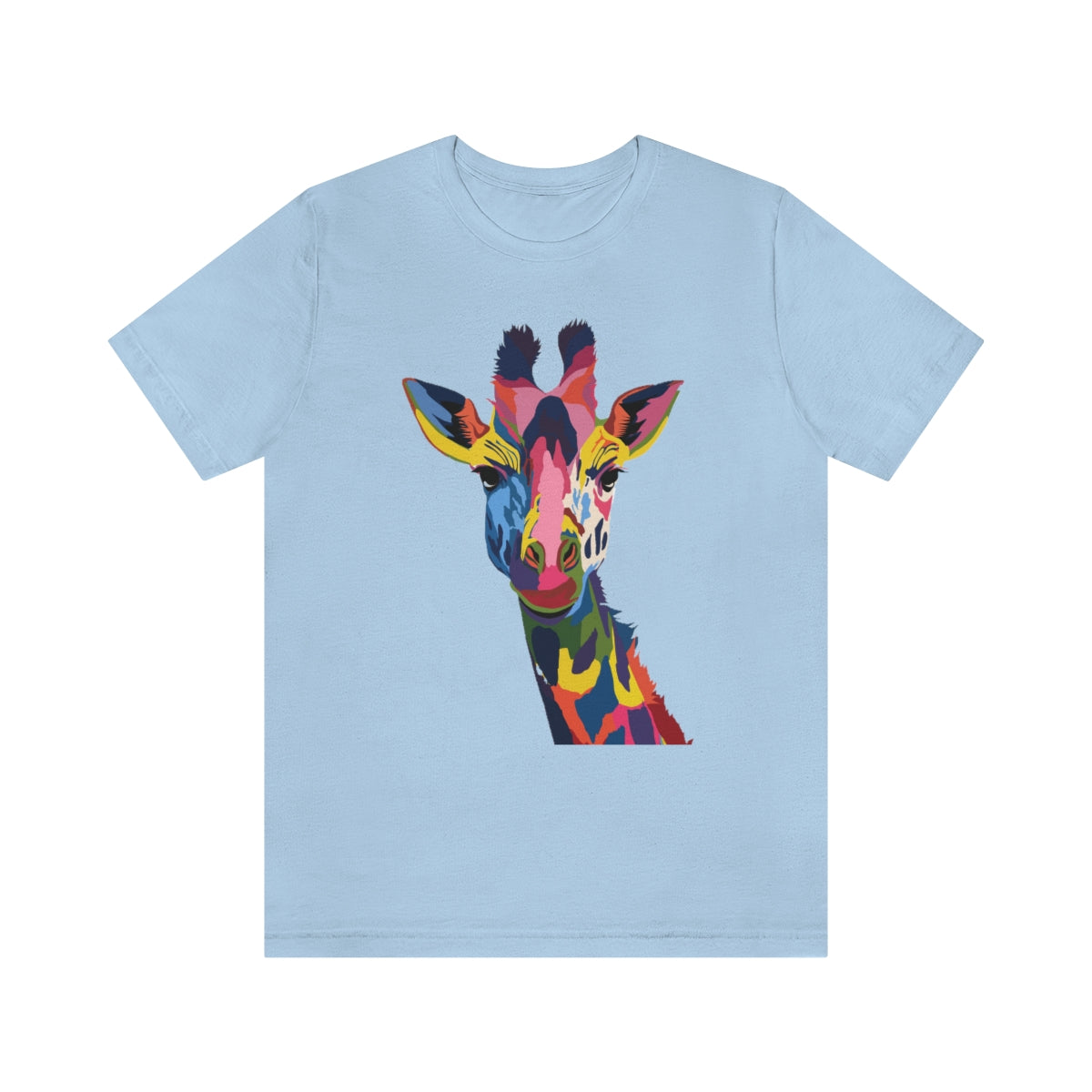 Unisex Jersey Short Sleeve Tee "Watercolor Colorful Giraffe"