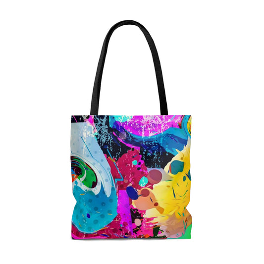 AOP Tote Bag "Cat color art"