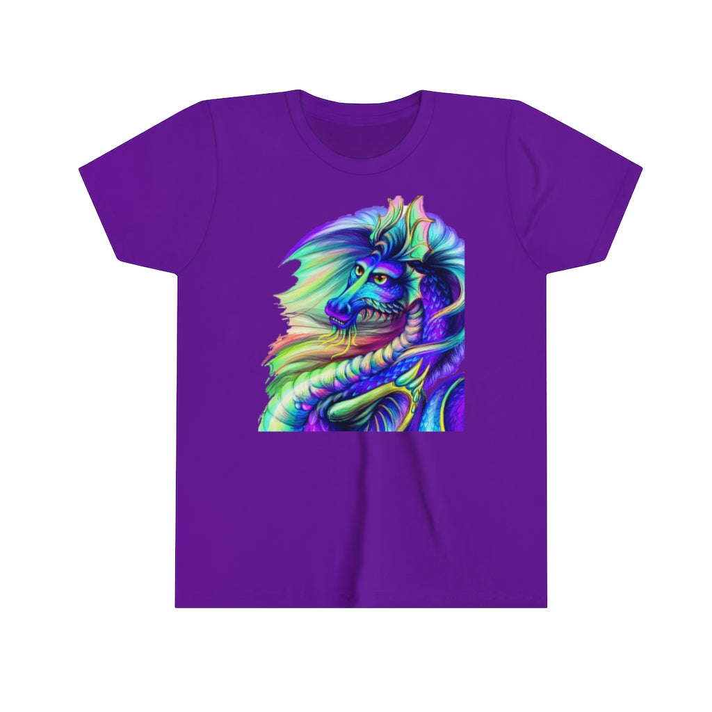 Youth Short Sleeve Tee "Multi-colored dragon"