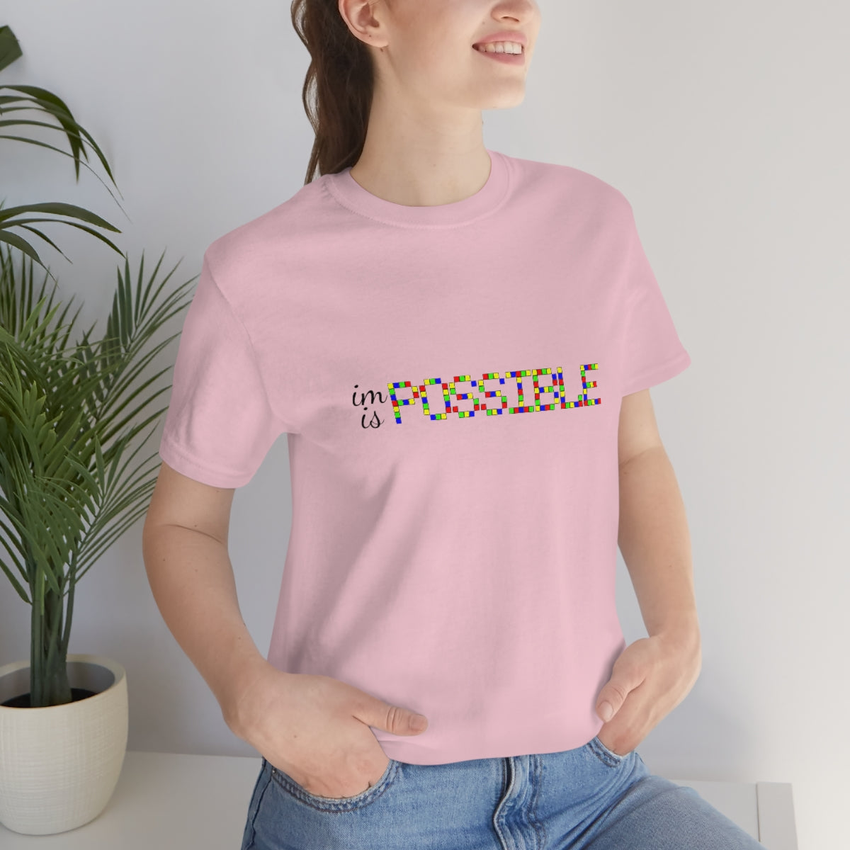 Unisex Jersey Short Sleeve Tee "Impossible is possible"