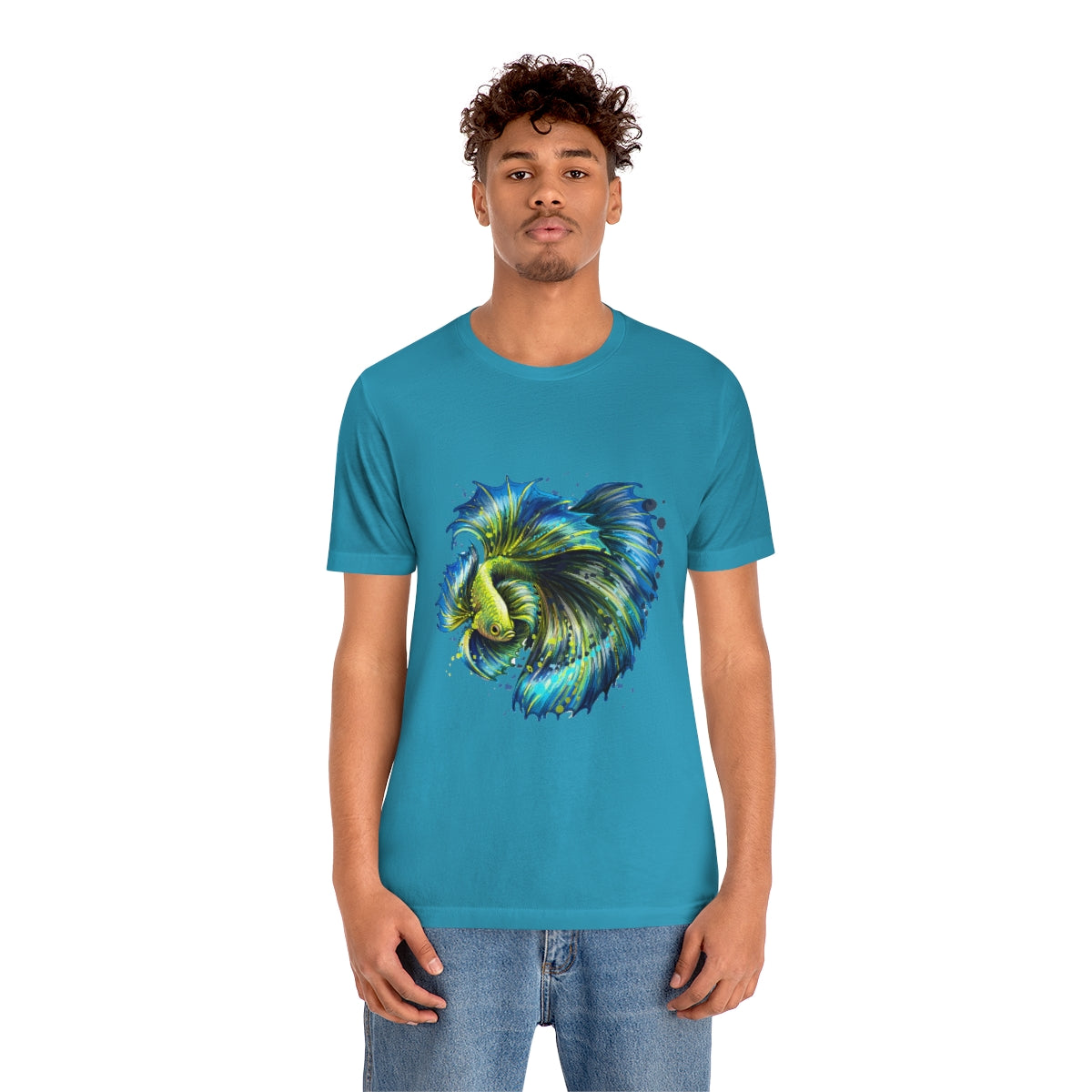 Unisex Jersey Short Sleeve Tee "Colorful tropical fish"