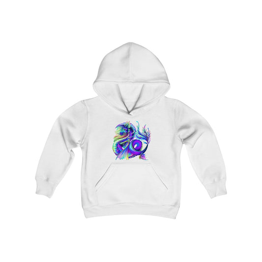 Youth Heavy Blend Hooded Sweatshirt "Multi-colored dragon"