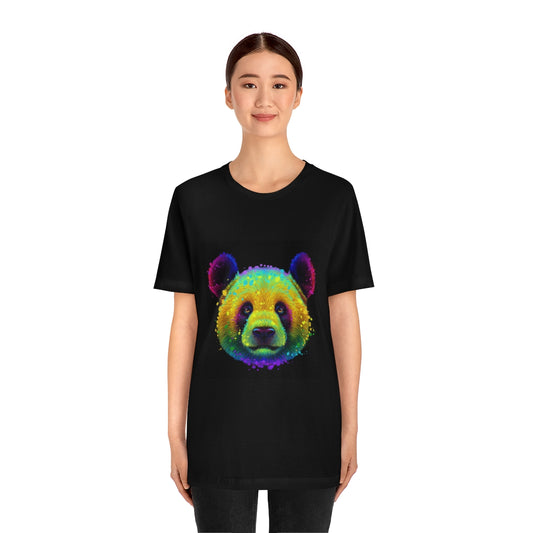 Unisex Jersey Short Sleeve Tee "Colorful Panda neon"