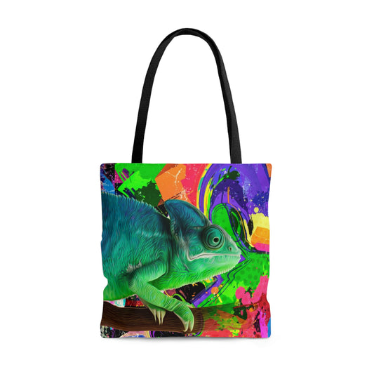 AOP Tote Bag "Chameleon color art"
