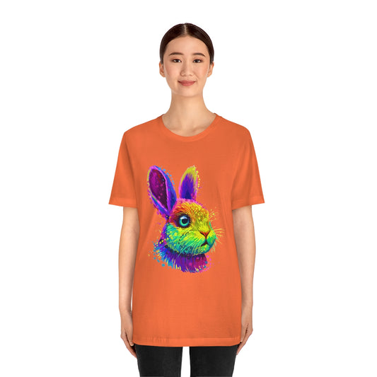 Unisex Jersey Short Sleeve Tee "Abstract colorful little rabbit"