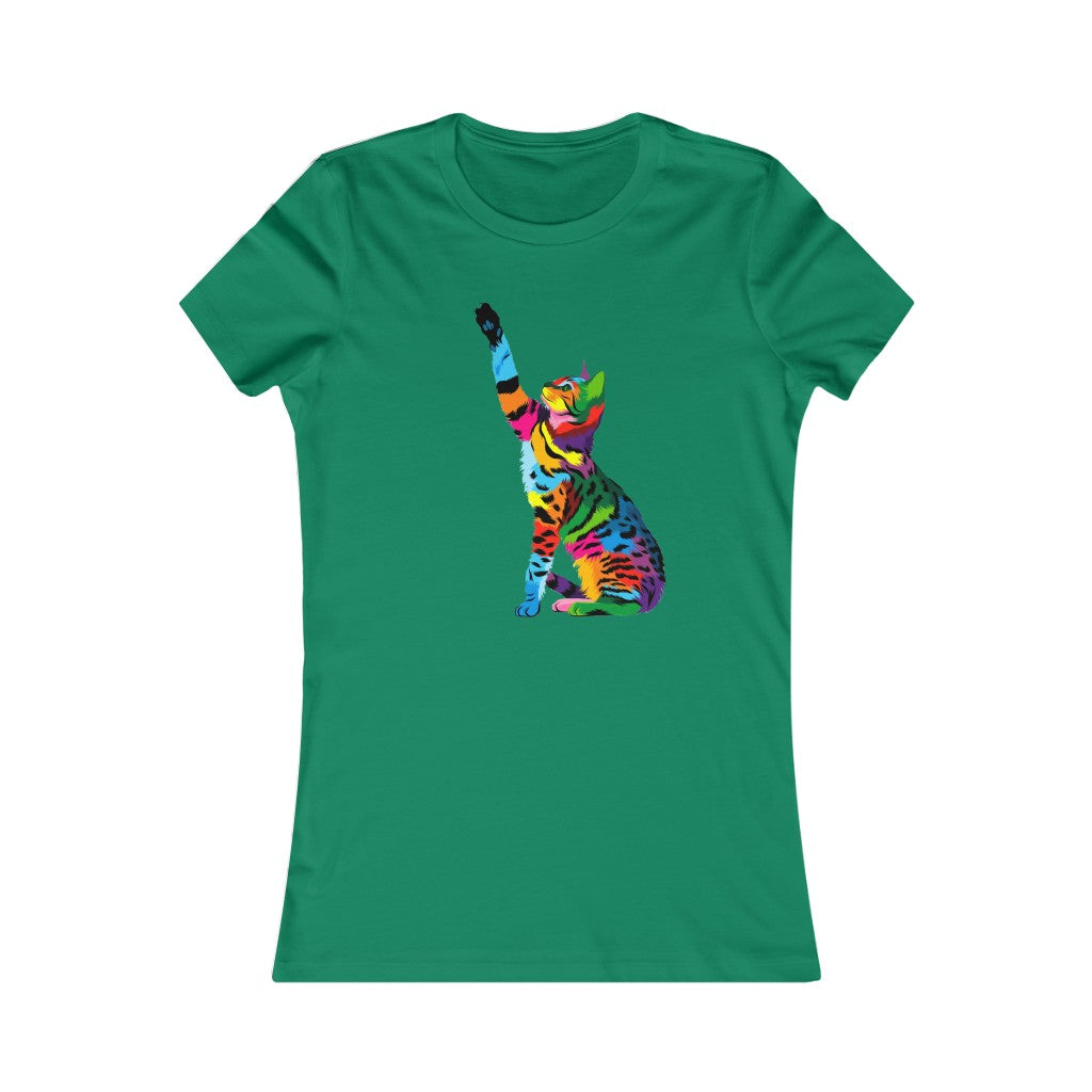 Women's Favorite Tee "Abstract bengal cat"