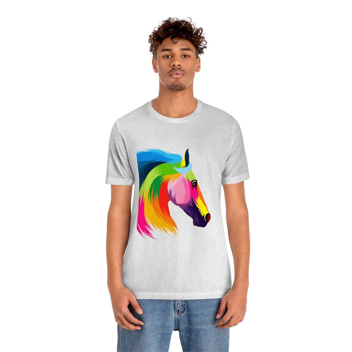 Unisex Jersey Short Sleeve Tee "Abstract colorful horse"