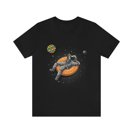 Unisex Jersey Short Sleeve Tee "Astronaut and CubeArea planet"