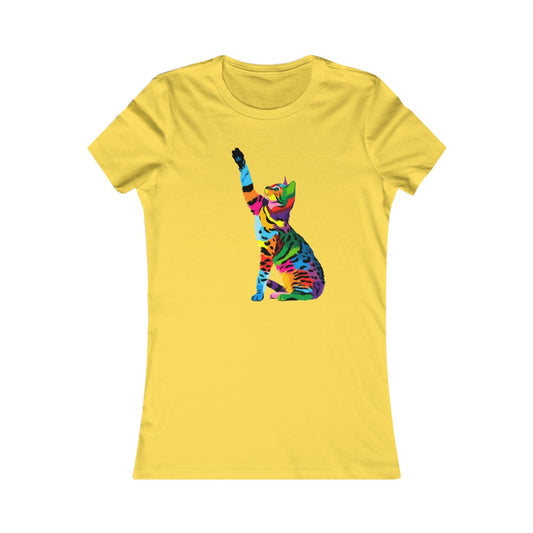 Women's Favorite Tee "Abstract bengal cat"