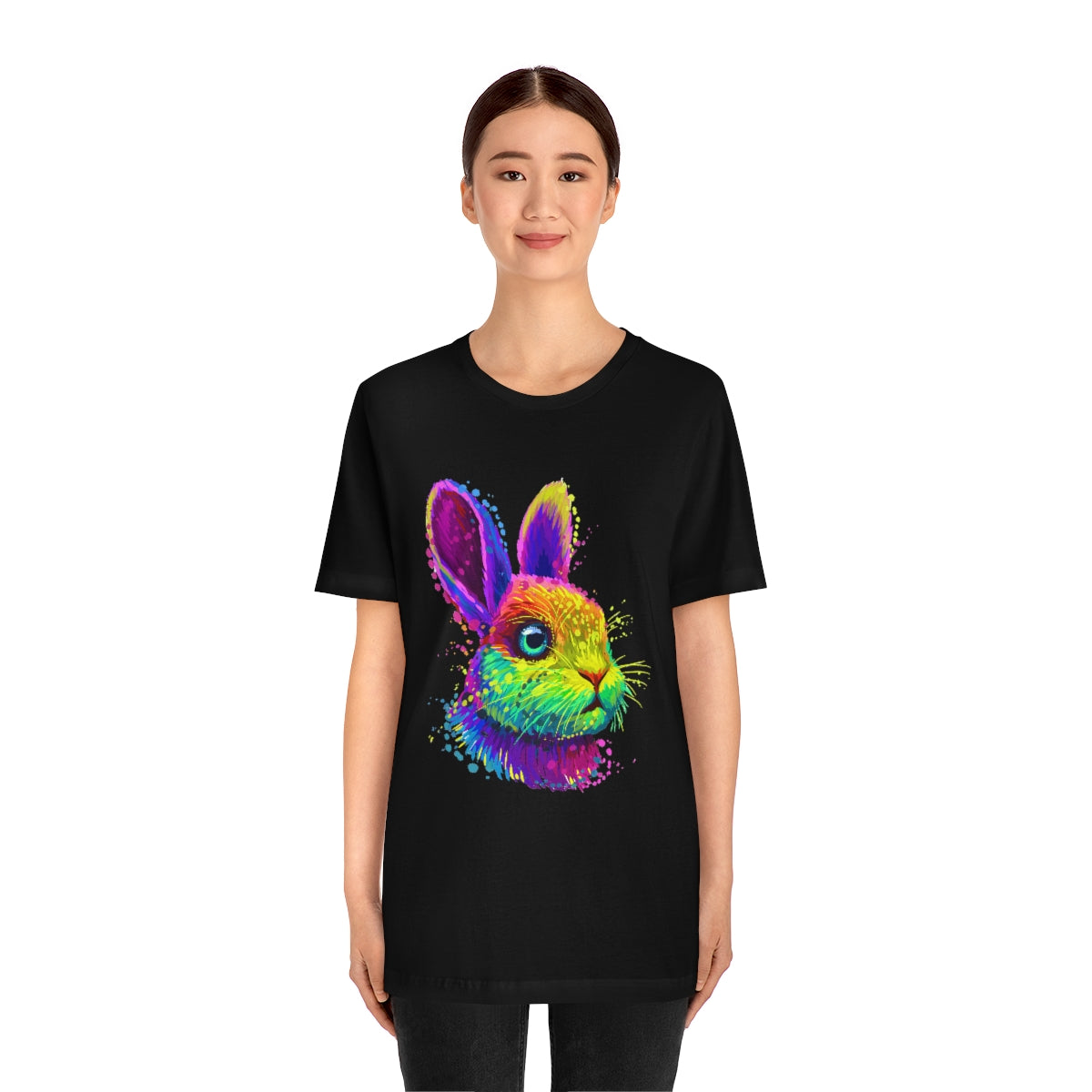 Unisex Jersey Short Sleeve Tee "Abstract colorful little rabbit"