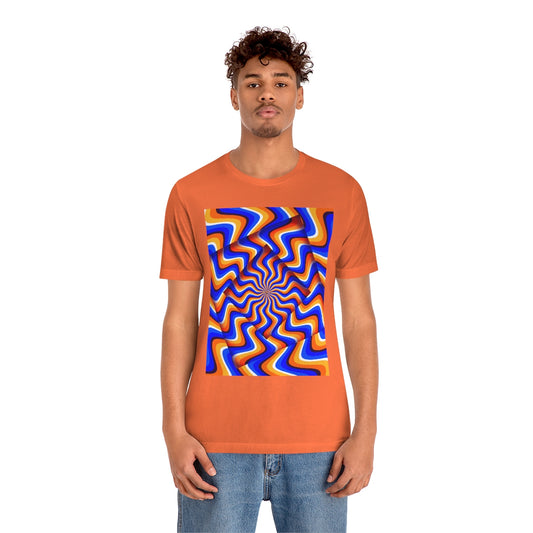 Unisex Jersey Short Sleeve Tee "Optical illusion Abstract turned frames"