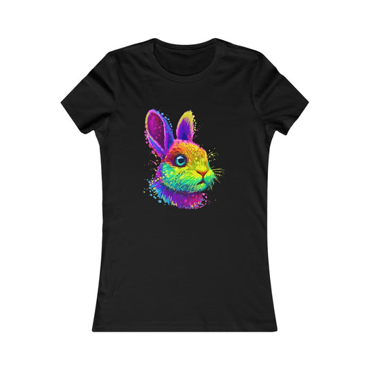 Women's Favorite Tee "Abstract colorful little rabbit"