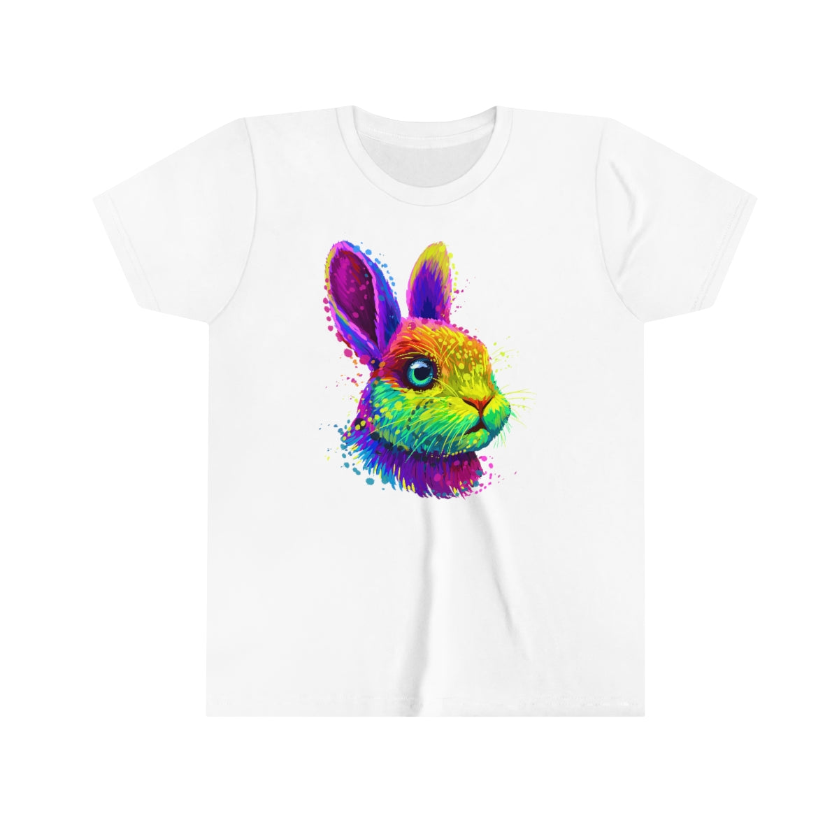 Youth Short Sleeve Tee "Abstract colorful little rabbit"