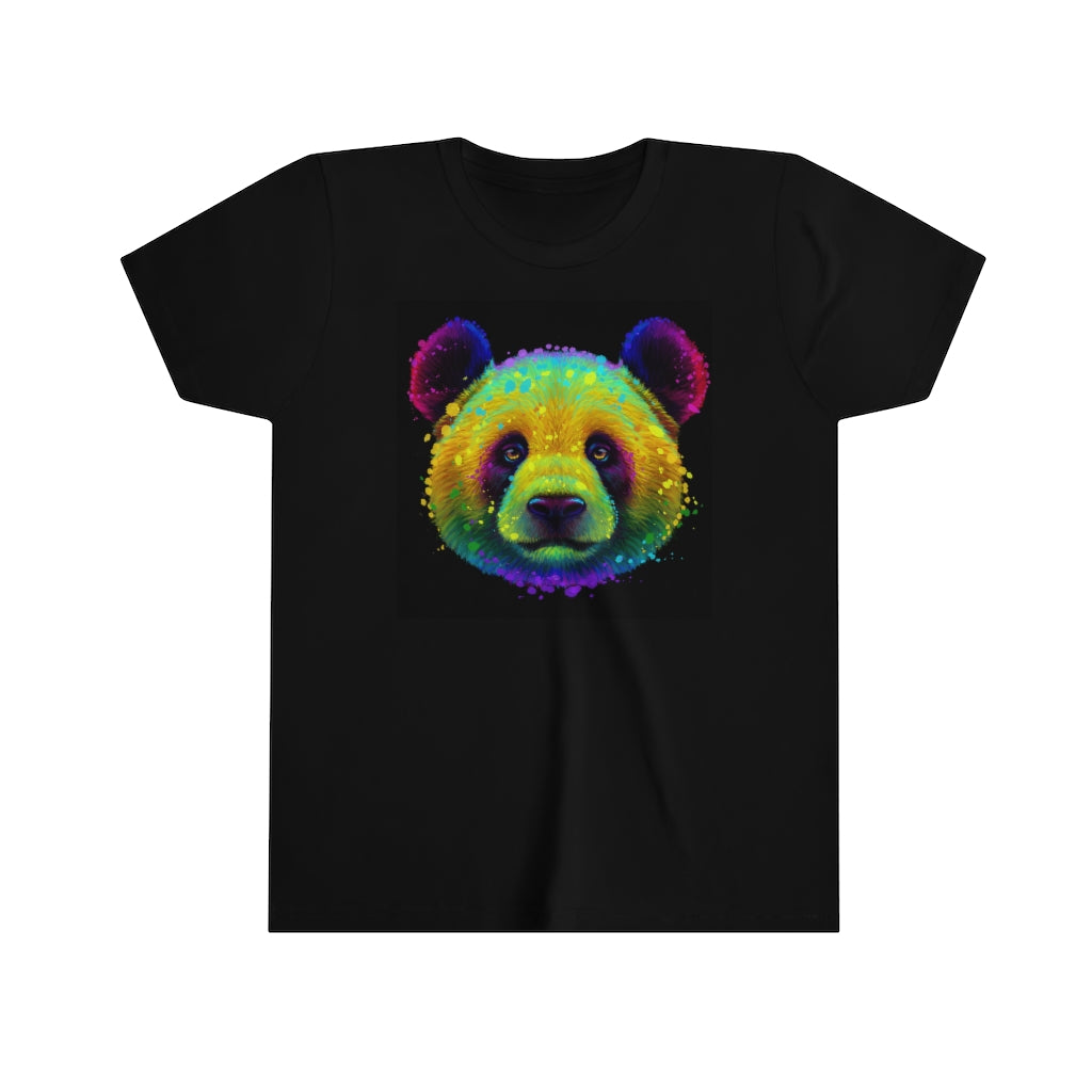 Youth Short Sleeve Tee "Colorful Panda neon"