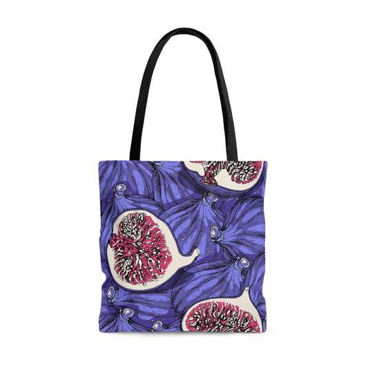 AOP Tote Bag "Fig fruits, whole and half "