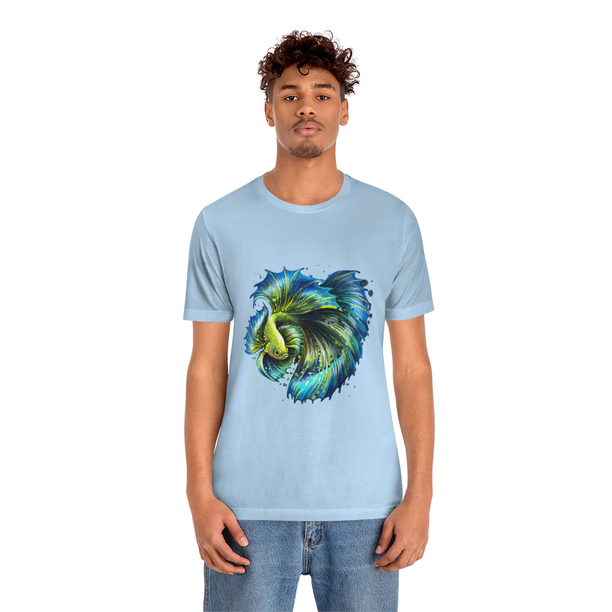 Unisex Jersey Short Sleeve Tee "Colorful tropical fish"