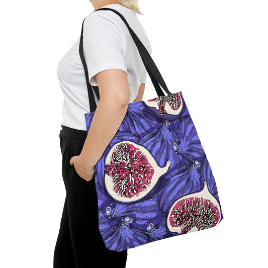 AOP Tote Bag "Fig fruits, whole and half "