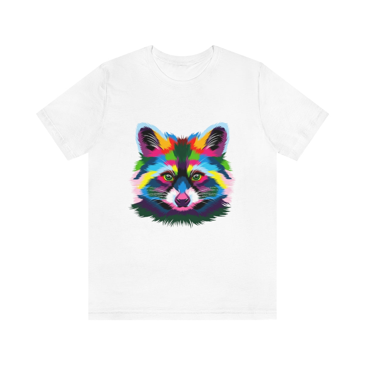 Unisex Jersey Short Sleeve Tee "Abstract colorful raccoon"