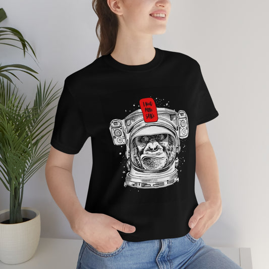 Unisex Jersey Short Sleeve Tee "Monkey is an astronaut"
