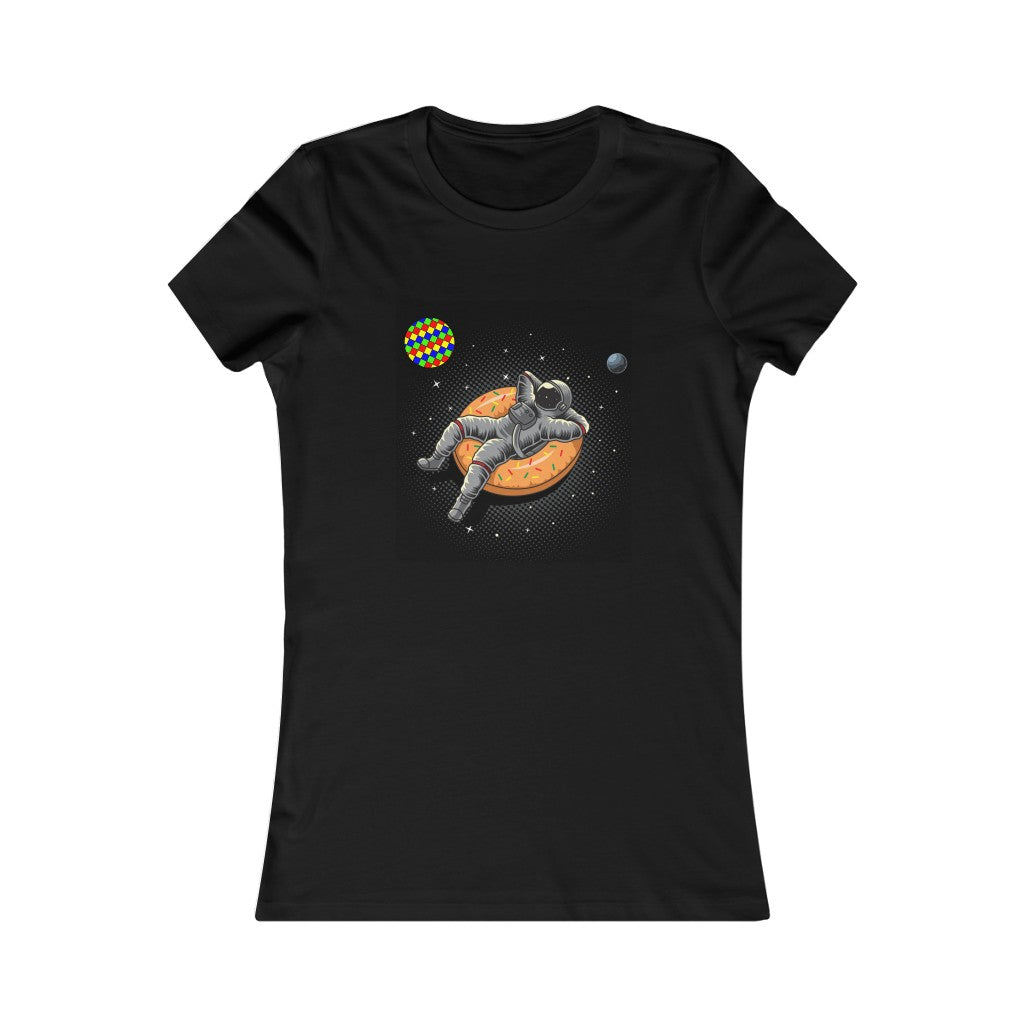 Women's Favorite Tee "Astronaut and CubeArea planet"
