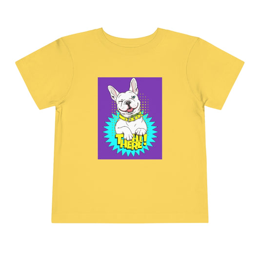 Kids Short Sleeve Tee "French bulldog Hi there!"