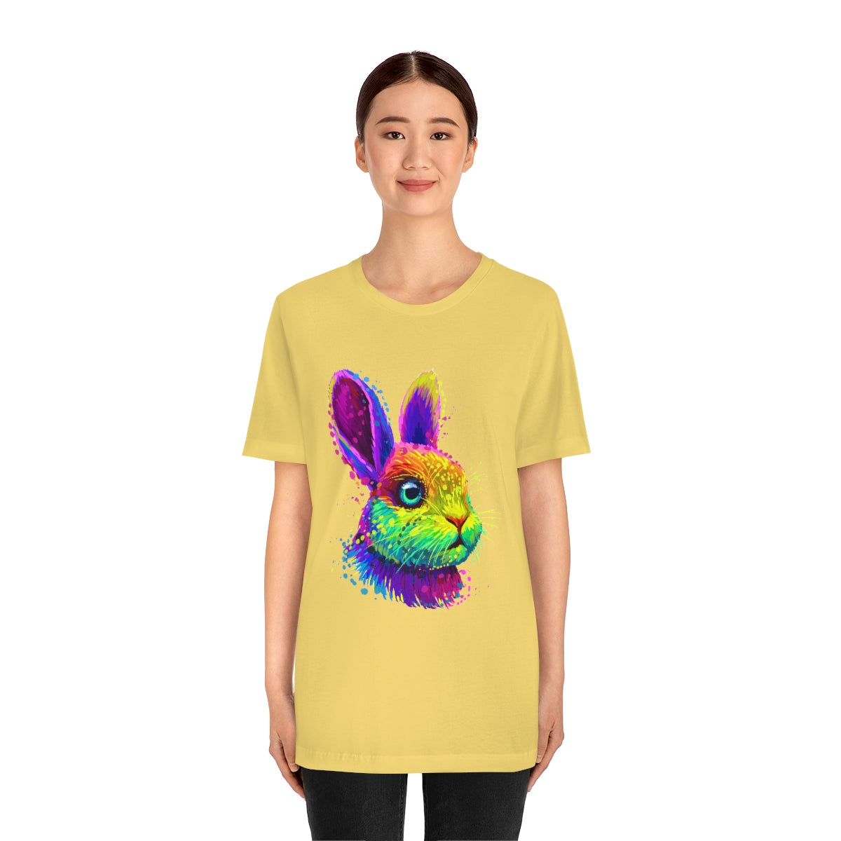 Unisex Jersey Short Sleeve Tee "Abstract colorful little rabbit"