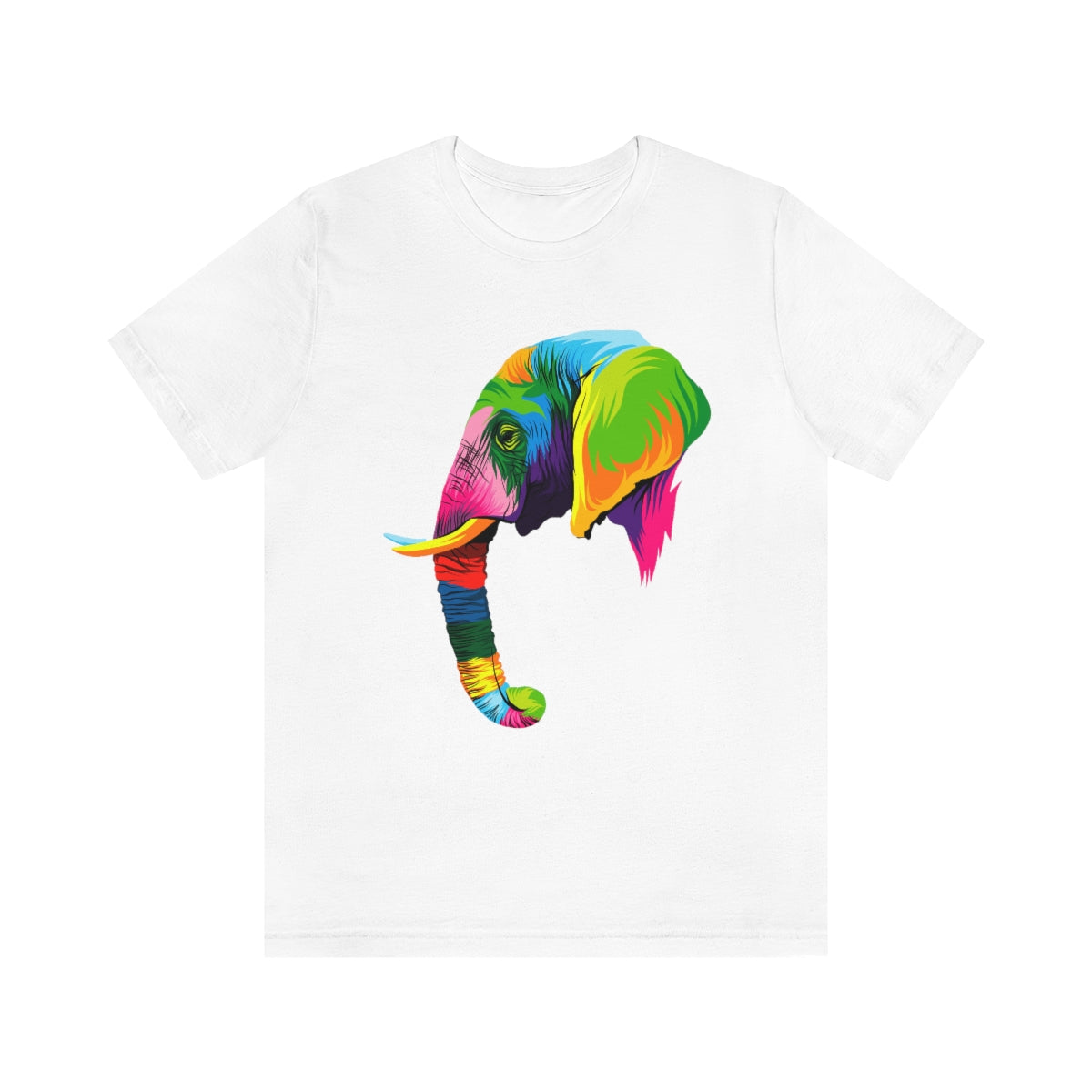 Unisex Jersey Short Sleeve Tee "Abstract colorful elephant"