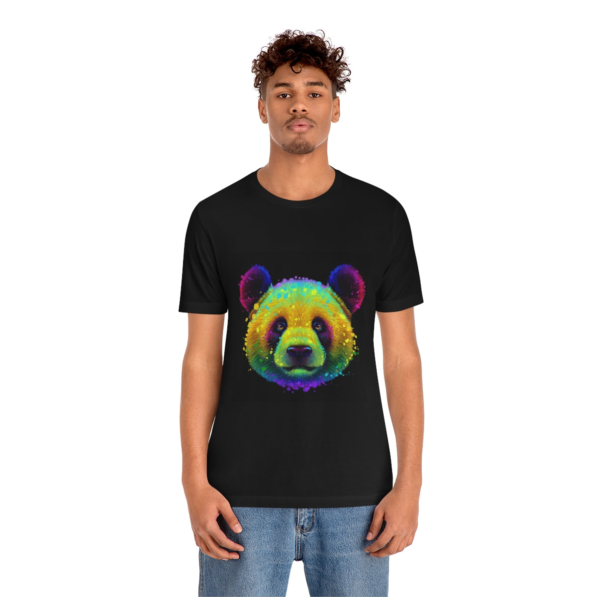 Unisex Jersey Short Sleeve Tee "Colorful Panda neon"