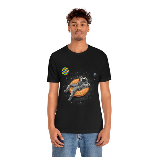 Unisex Jersey Short Sleeve Tee "Astronaut and CubeArea planet"