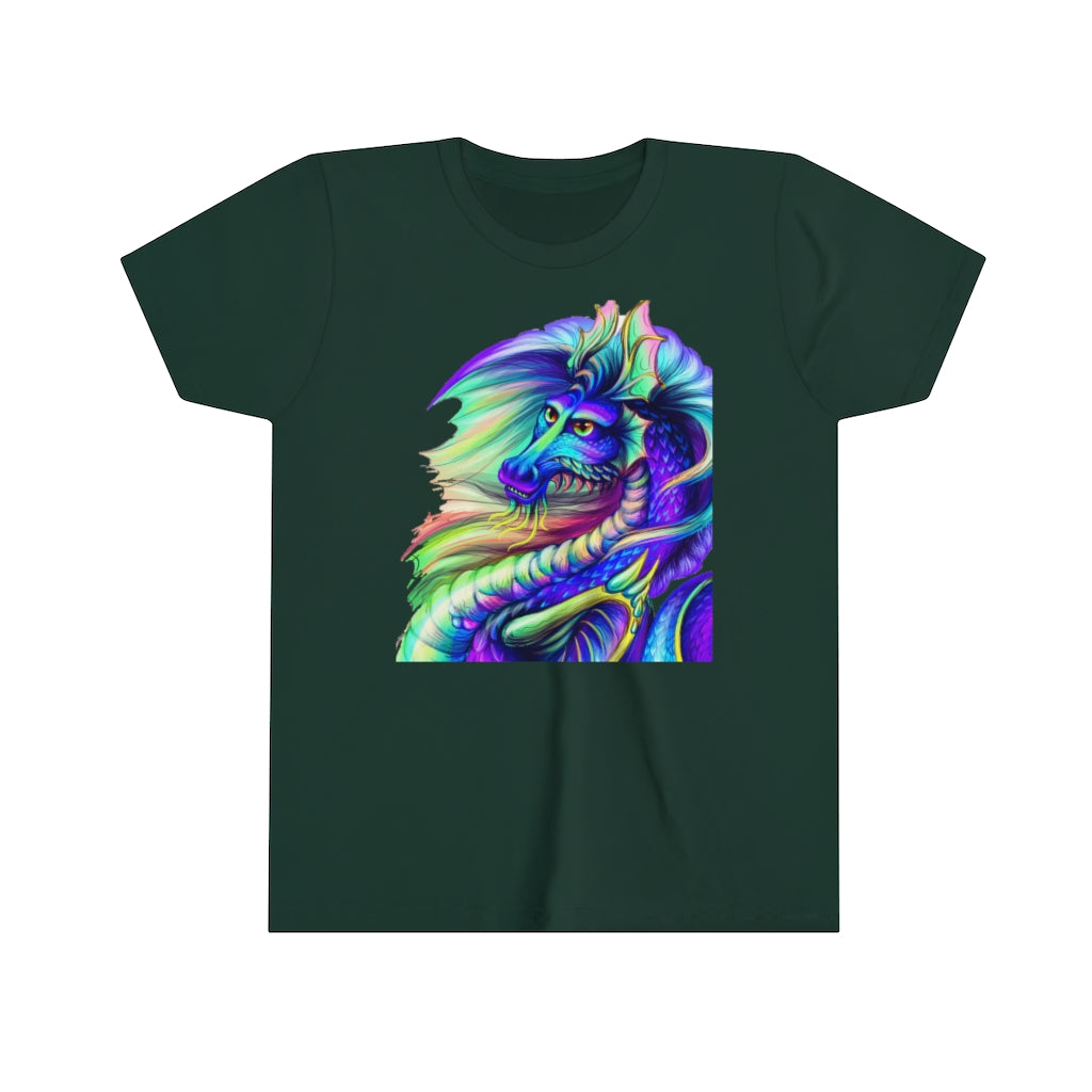 Youth Short Sleeve Tee "Multi-colored dragon"