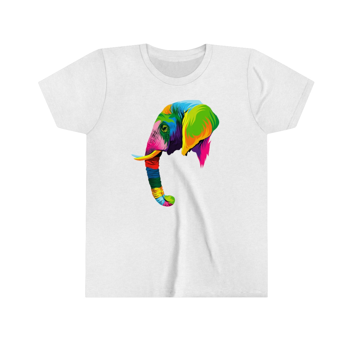 Youth Short Sleeve Tee "Abstract colorful elephant"