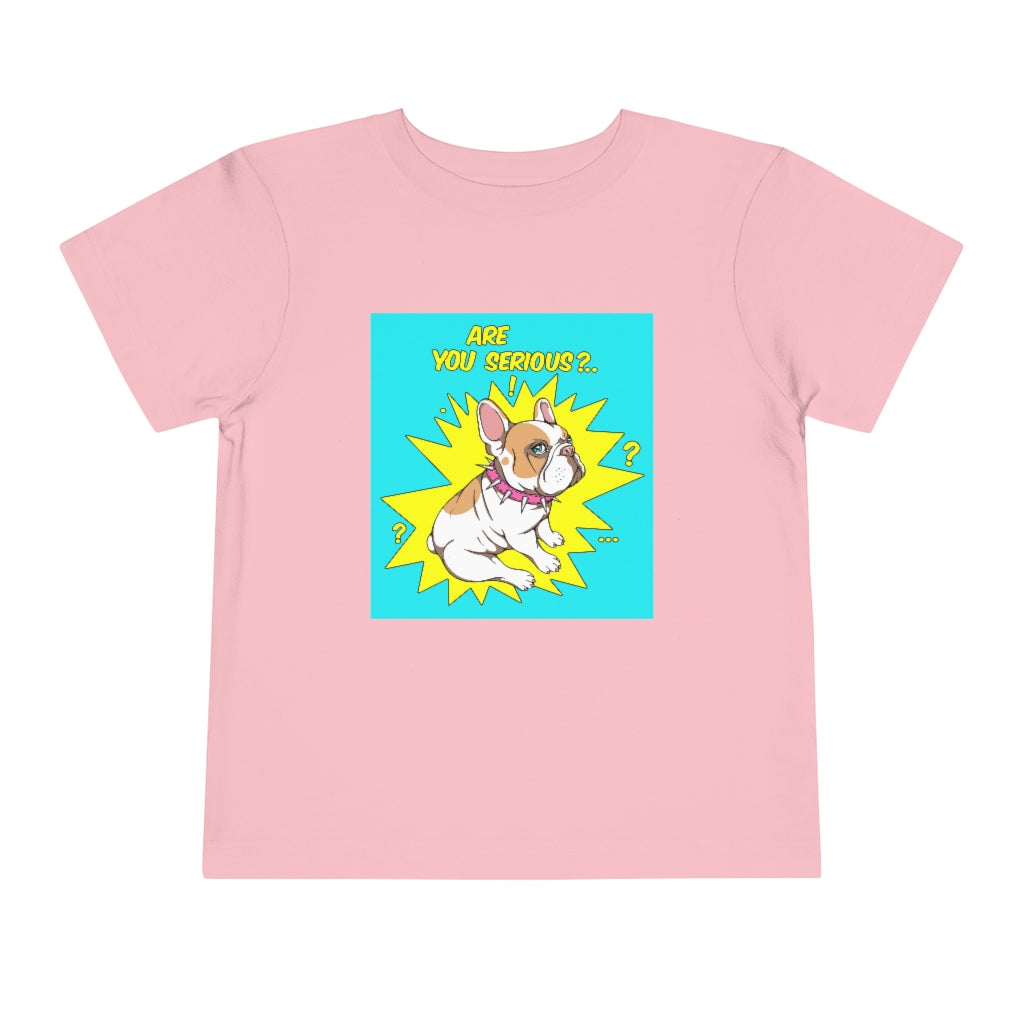 Kids Short Sleeve Tee "French bulldog are you serious?"