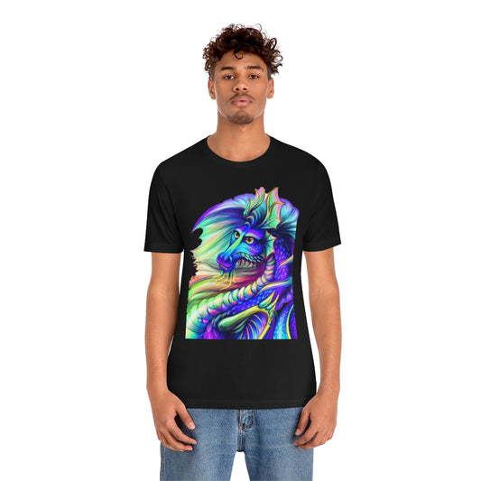 Unisex Jersey Short Sleeve Tee "Multi-colored dragon"