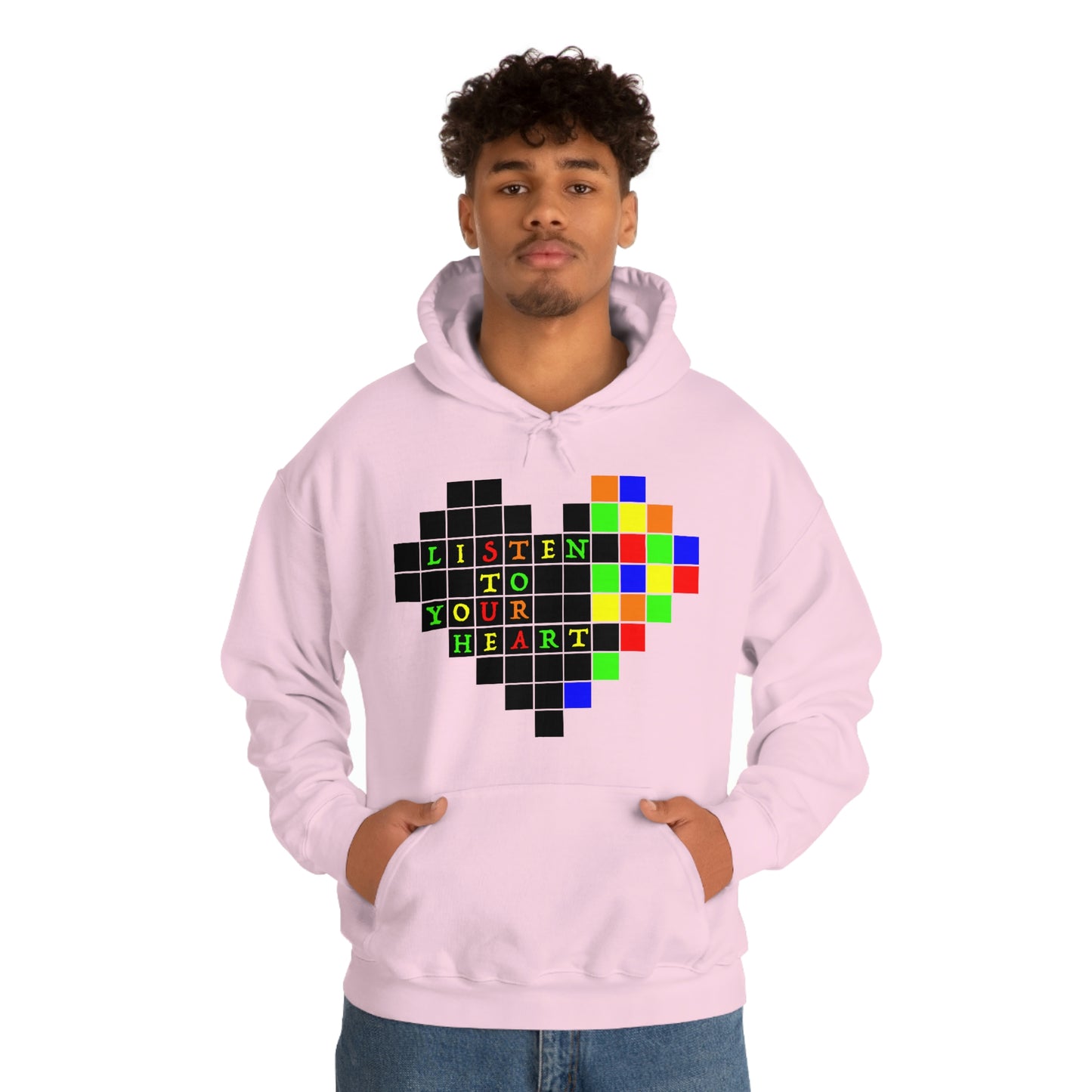 Unisex Heavy Blend™ Hooded Sweatshirt "Listen to your heart"