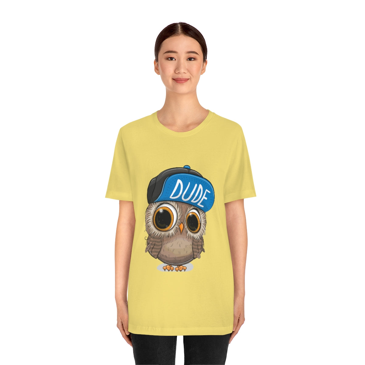 Unisex Jersey Short Sleeve Tee "Cute Cartoon Owl in a cap"