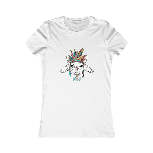 Women's Favorite Tee "French bulldog in Indian headdress"