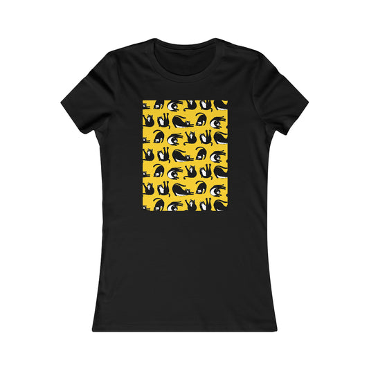 Women's Favorite Tee "Cats on yellow"