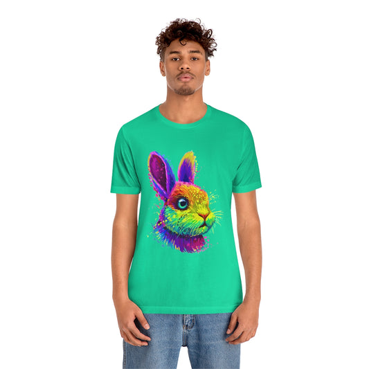 Unisex Jersey Short Sleeve Tee "Abstract colorful little rabbit"