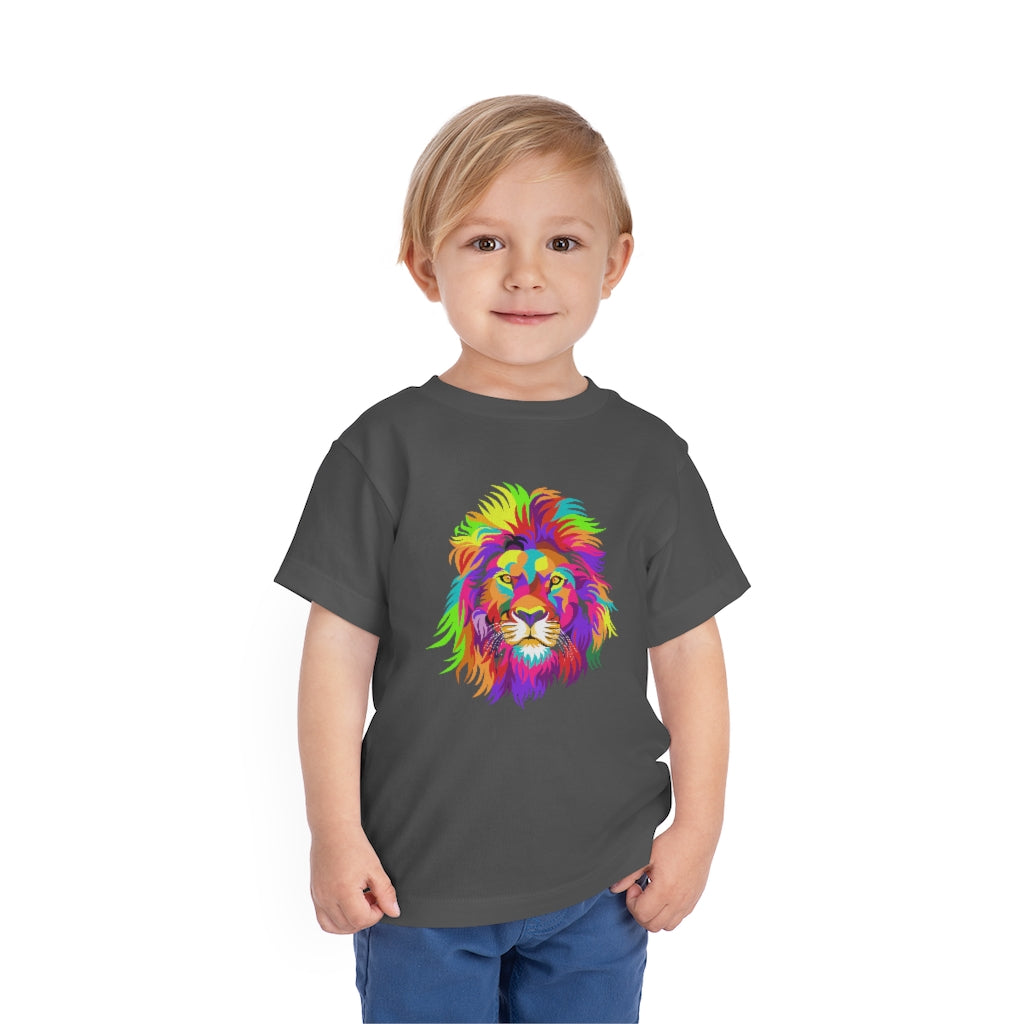 Kids Short Sleeve Tee "Colourful Lion"