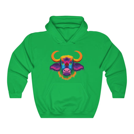 Unisex Heavy Blend™ Hooded Sweatshirt "Abstract colorful bison"
