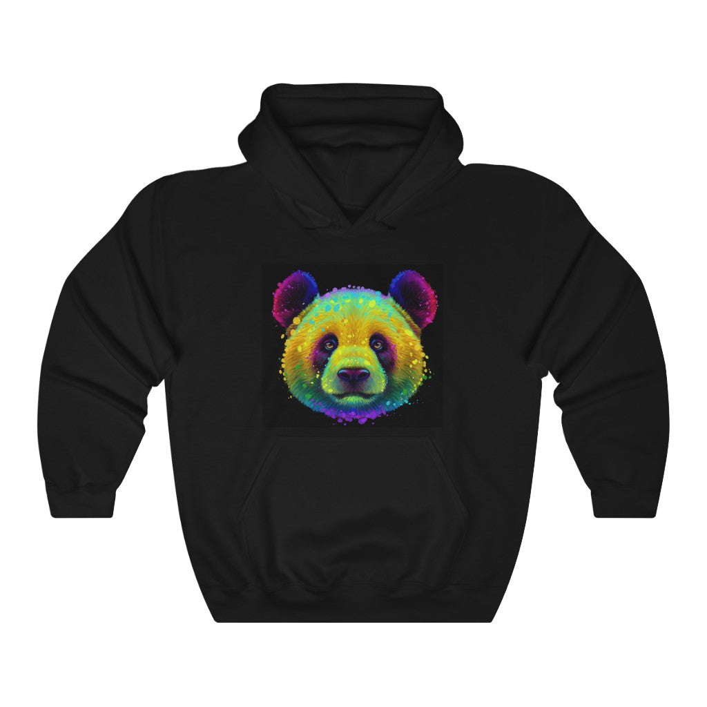 Unisex Heavy Blend™ Hooded Sweatshirt "Colorful neon Panda"