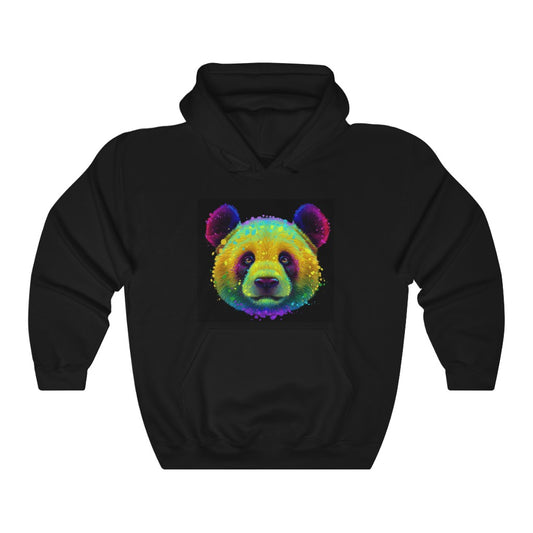 Unisex Heavy Blend™ Hooded Sweatshirt "Colorful neon Panda"