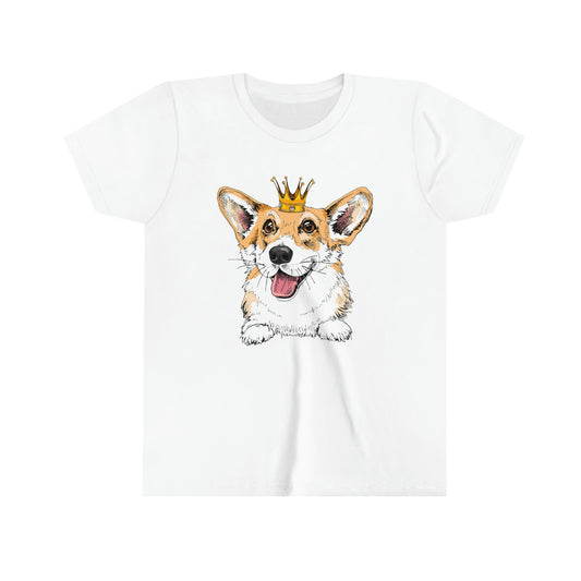 Youth Short Sleeve Tee "Smiling corgi"