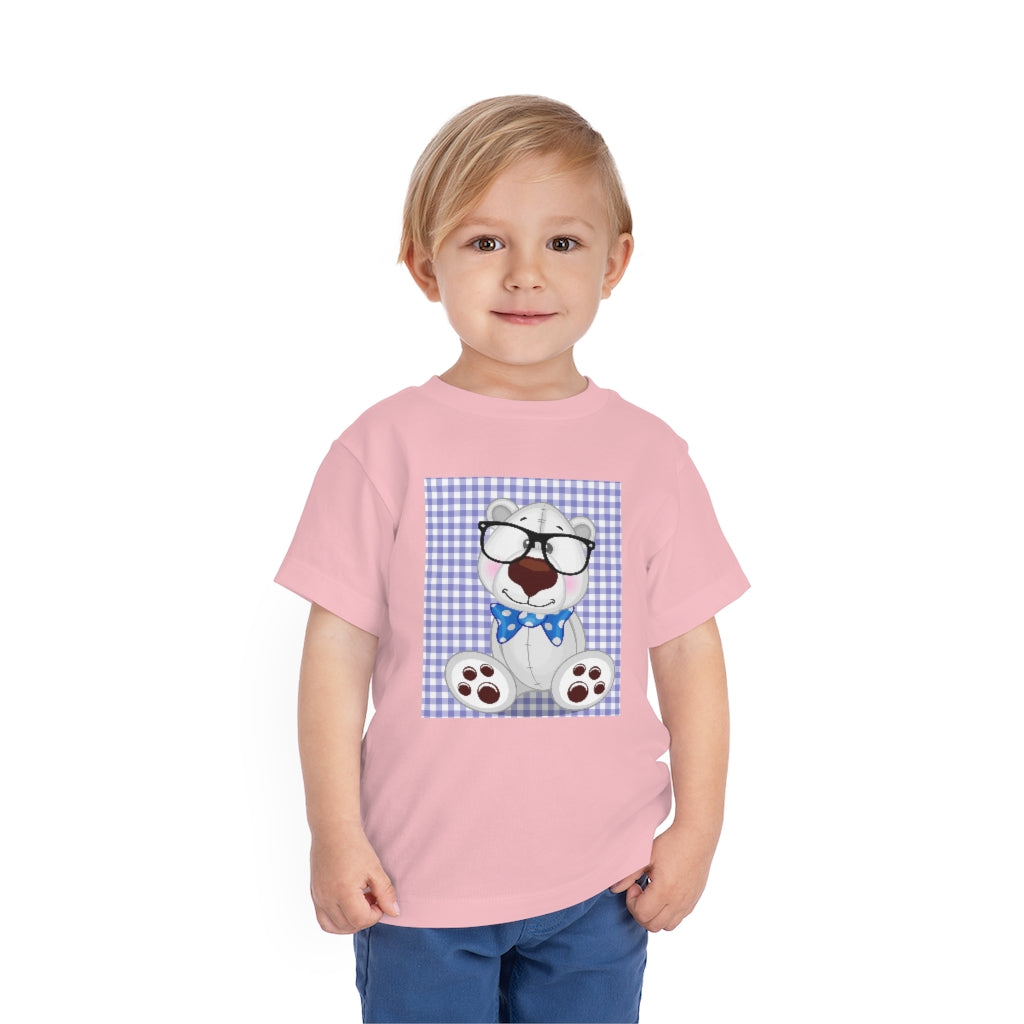 Kids Short Sleeve Tee "Hipster Polar Bear"