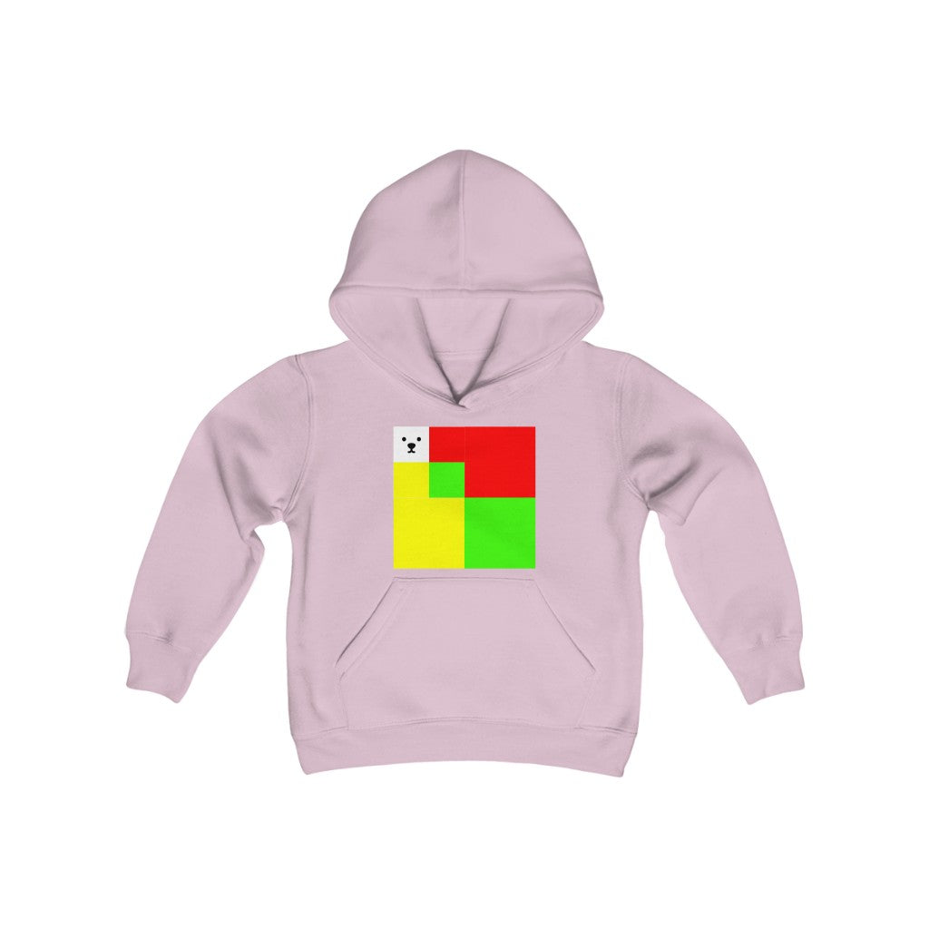Youth Heavy Blend Hooded Sweatshirt "CuBeArea abstract"