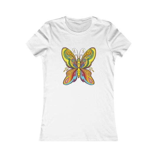 Women's Favorite Tee "Colorful butterfly ornament"